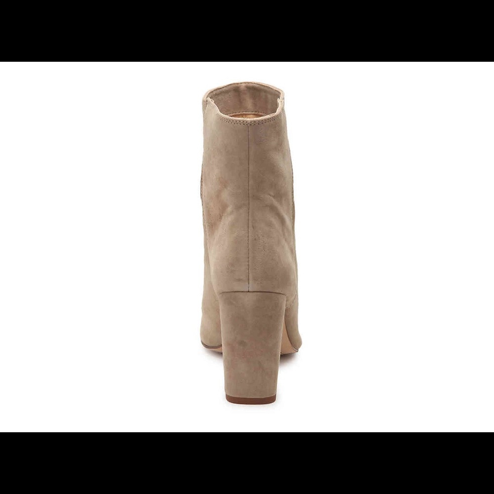 SPLENDID Rayna Suede Peep Toe Camel Bootie - Picture 6 of 6